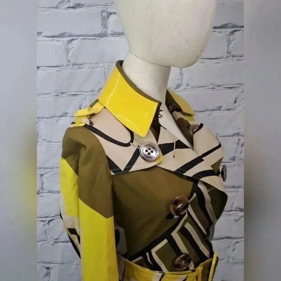 NWT Burberry Prorsum Trench Coat Jacket Willow Green Fashion Label $3999 2 US - Picture 10 of 16